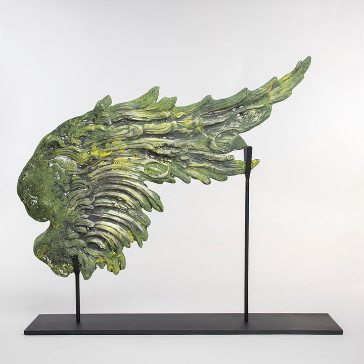 ALA DE DRAGON  ROCOCO DERECHA C/BASE METAL 68 CM AL