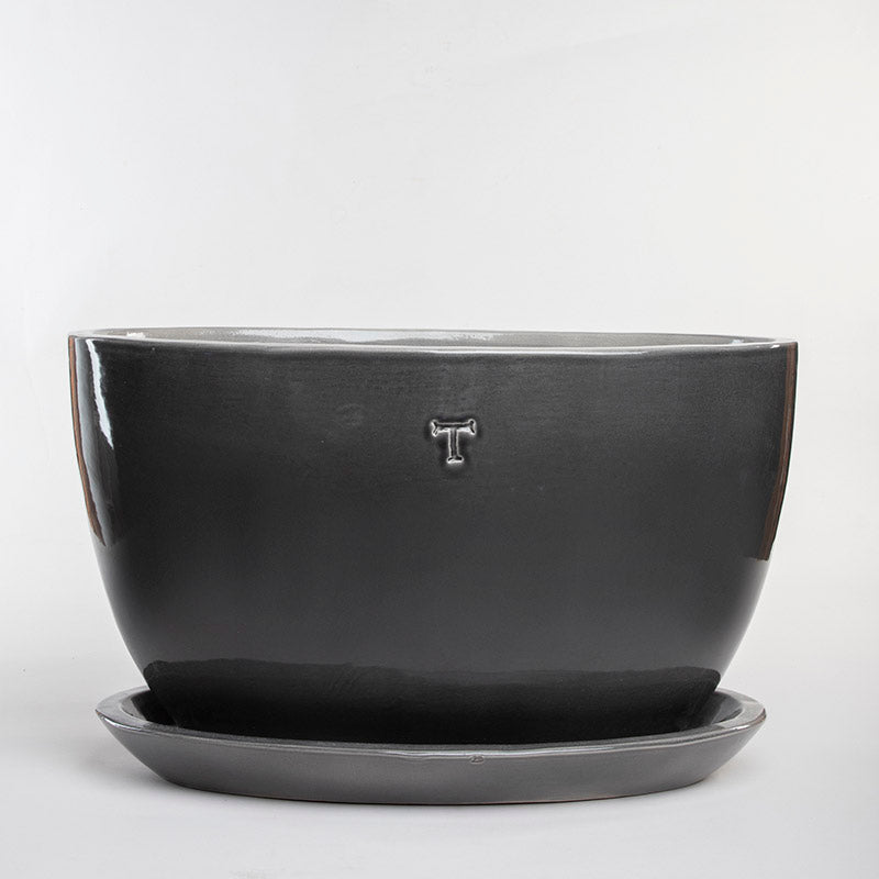 SET MACETA OVALADA LISA 36CM AL 54.5CM L 36CM AN/2304 | Trinitate