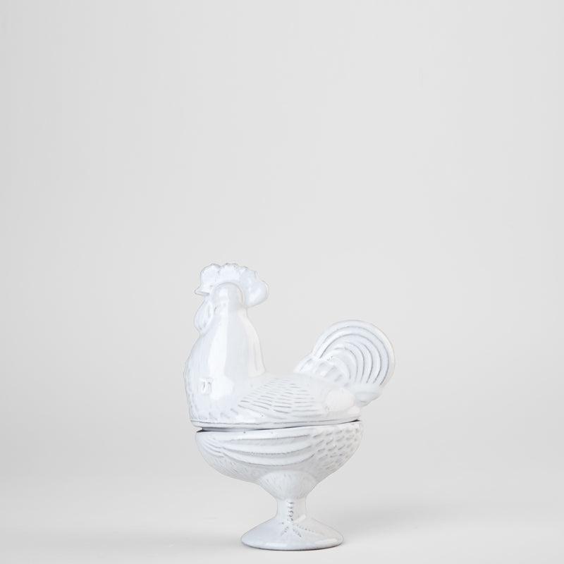 CONTENEDOR GALLO CON TAPA 19CM AL | Trinitate