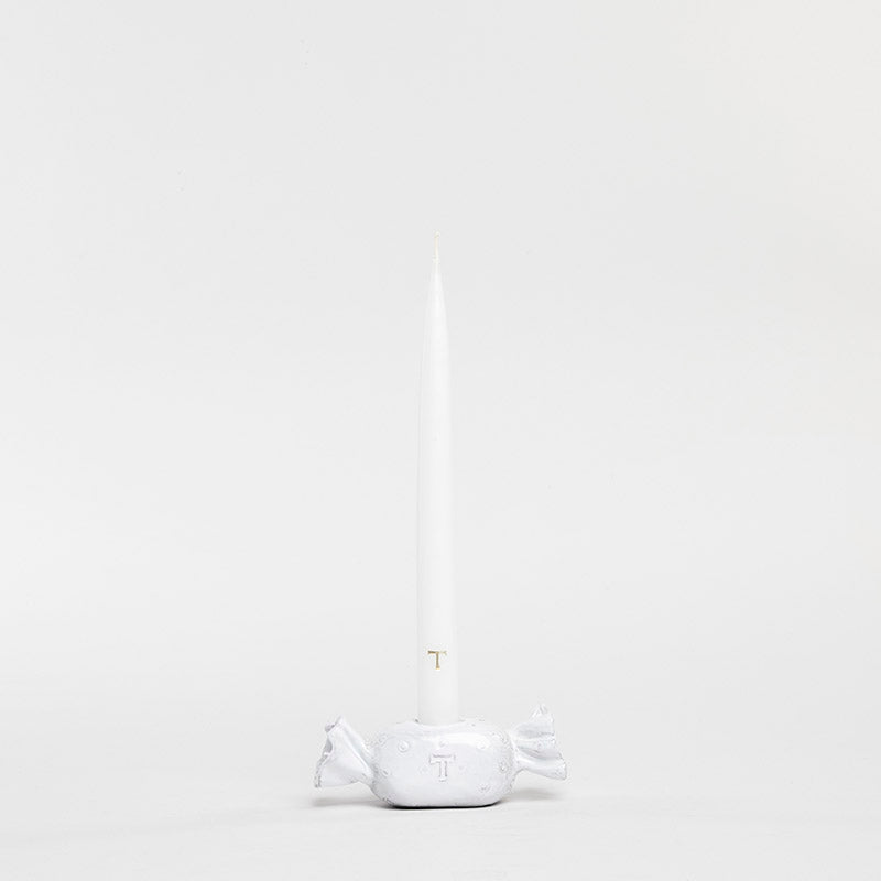 CANDELABRO DULCE OVALADO C/VELA 29CM AL 13CM L 4.5CM AN | Trinitate