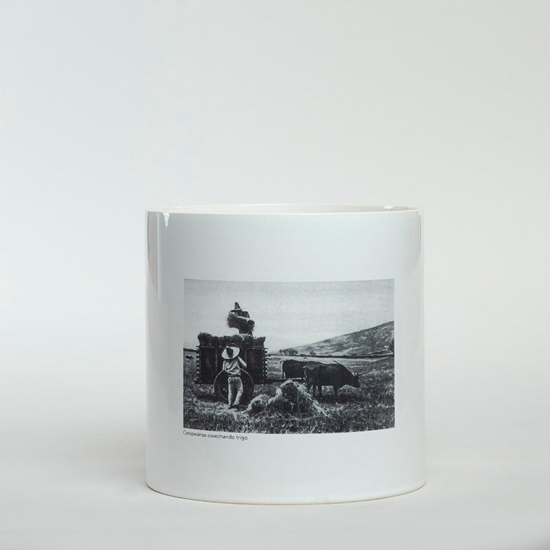 FLORERO CILINDRO C/CAMPESINOS 18CM AL 18.5CM D | Trinitate